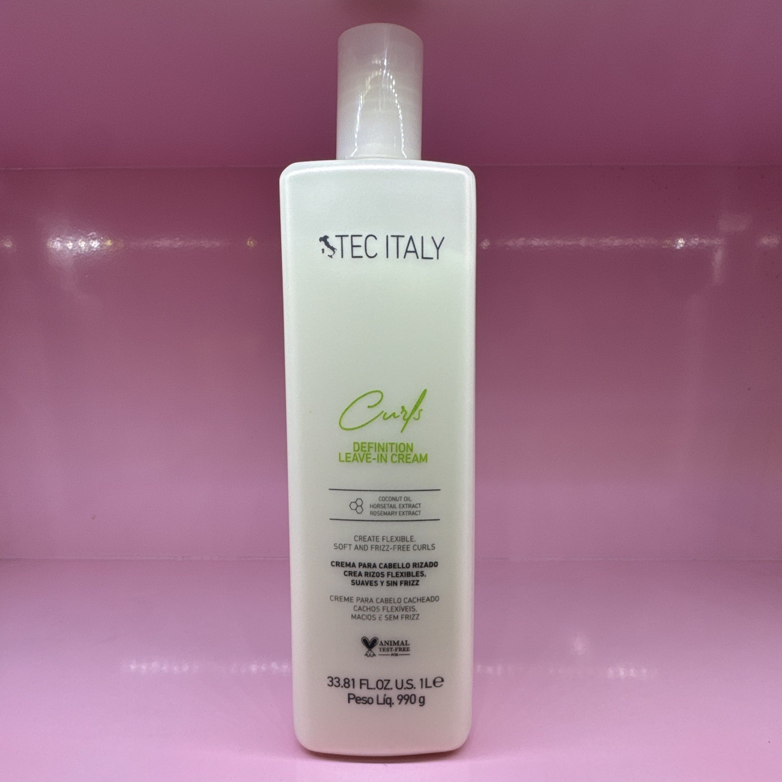 TEC ITALY Curls Curl Definition Leave-In Cream Anti-Frizz 33.81 fl oz (1L)