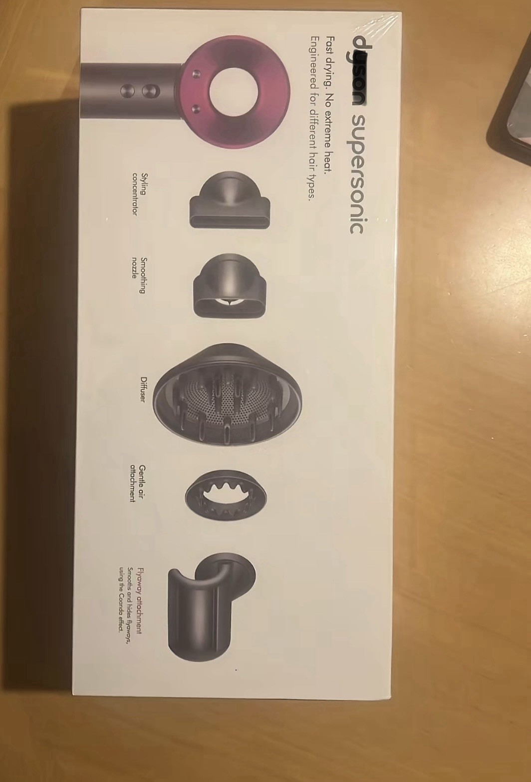 High quality Hair Dryer Gray/Pink with Diffuser Attachments & Box
