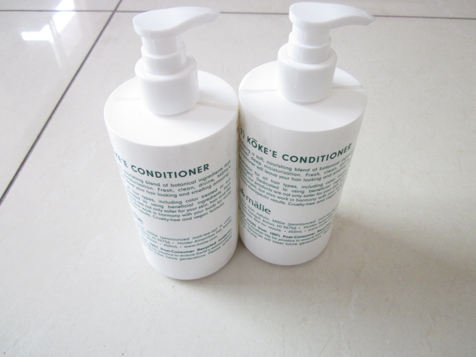 Malie Conditioner Made With Organic Aloe 2 Bottles
