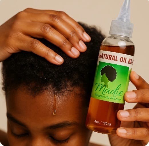 Madie Natural Oil Hair Growth,Oil Rosemary Tea Tree Mint 4 oz/120 ml