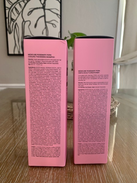 Medicube Rosemary PDRN Cooling Thickening Shampoo 400ml & Conditioner 250ml