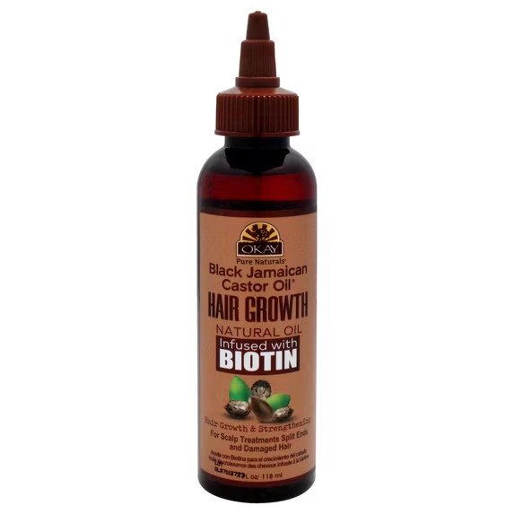 Black Jamaican Castor Oil®, Natural Hair Oil, Infused With Biotin, 4 fl oz (118