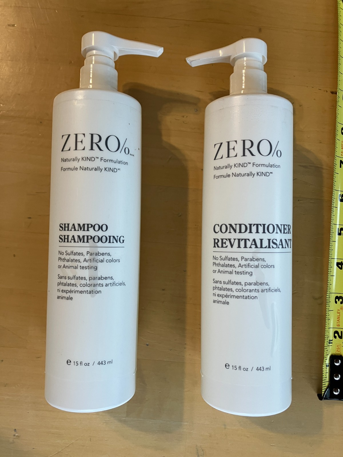 Zero% by Gilchrist Naturally KIND Formulation Shampoo And Conditioner, 15 oz