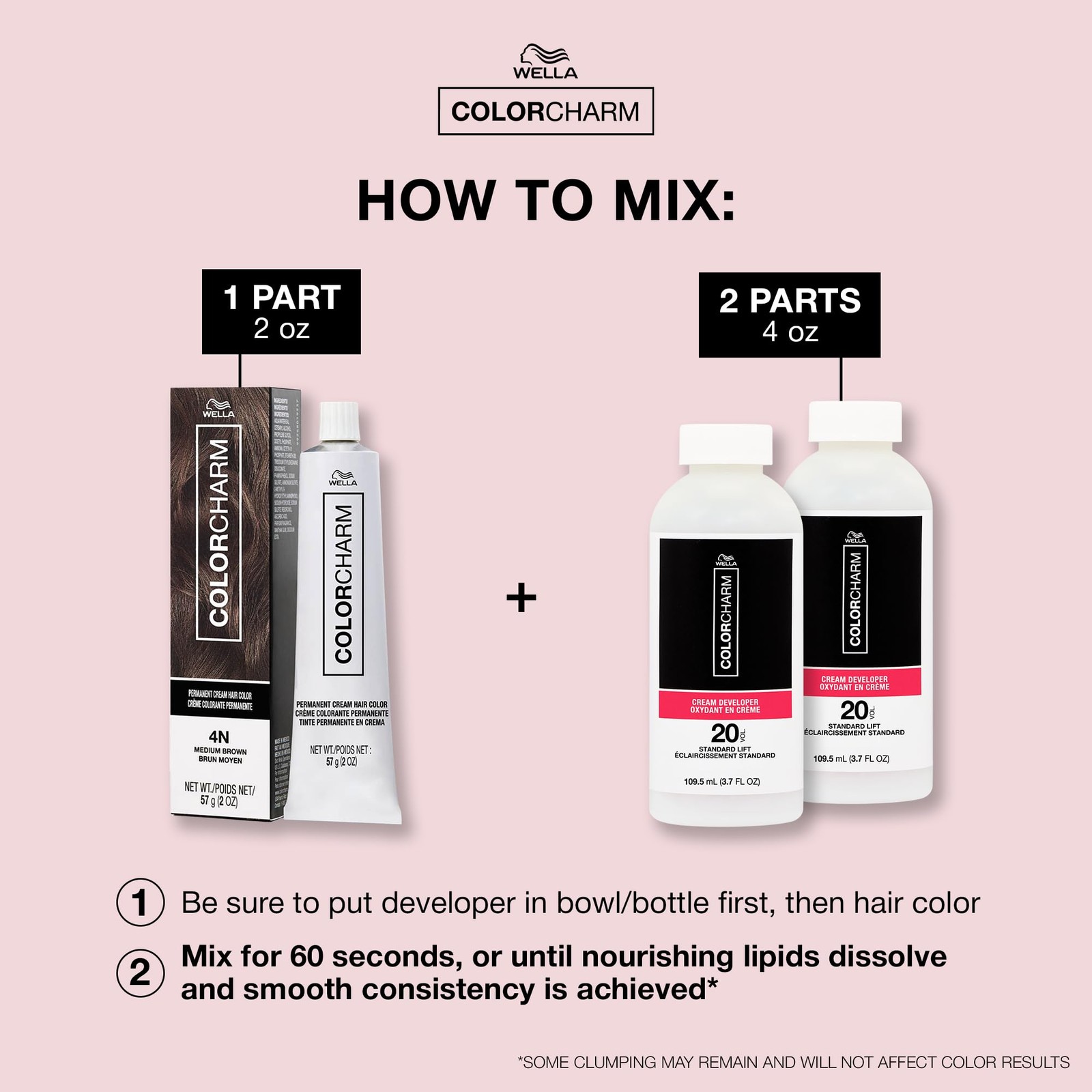 COLORCHARM Permanent Cream Hair Dye | 2 Ounce (Pack of 1), 3N Dark Brown