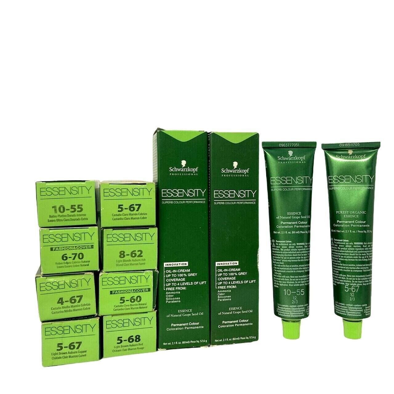 Schwarzkopf ESSENSITY Original Pkg~ Ammonia Free Permanent Hair Color ~ 2 fl. oz