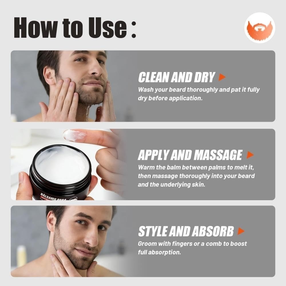 Beard Growth Serum for Men – Moisturizes & Strengthens Facial Hair 100ml
