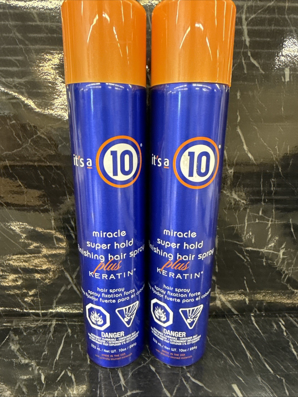 2x It’s a 10 Miracle Super Hold Plus Keratin Finishing Spray 10 oz new