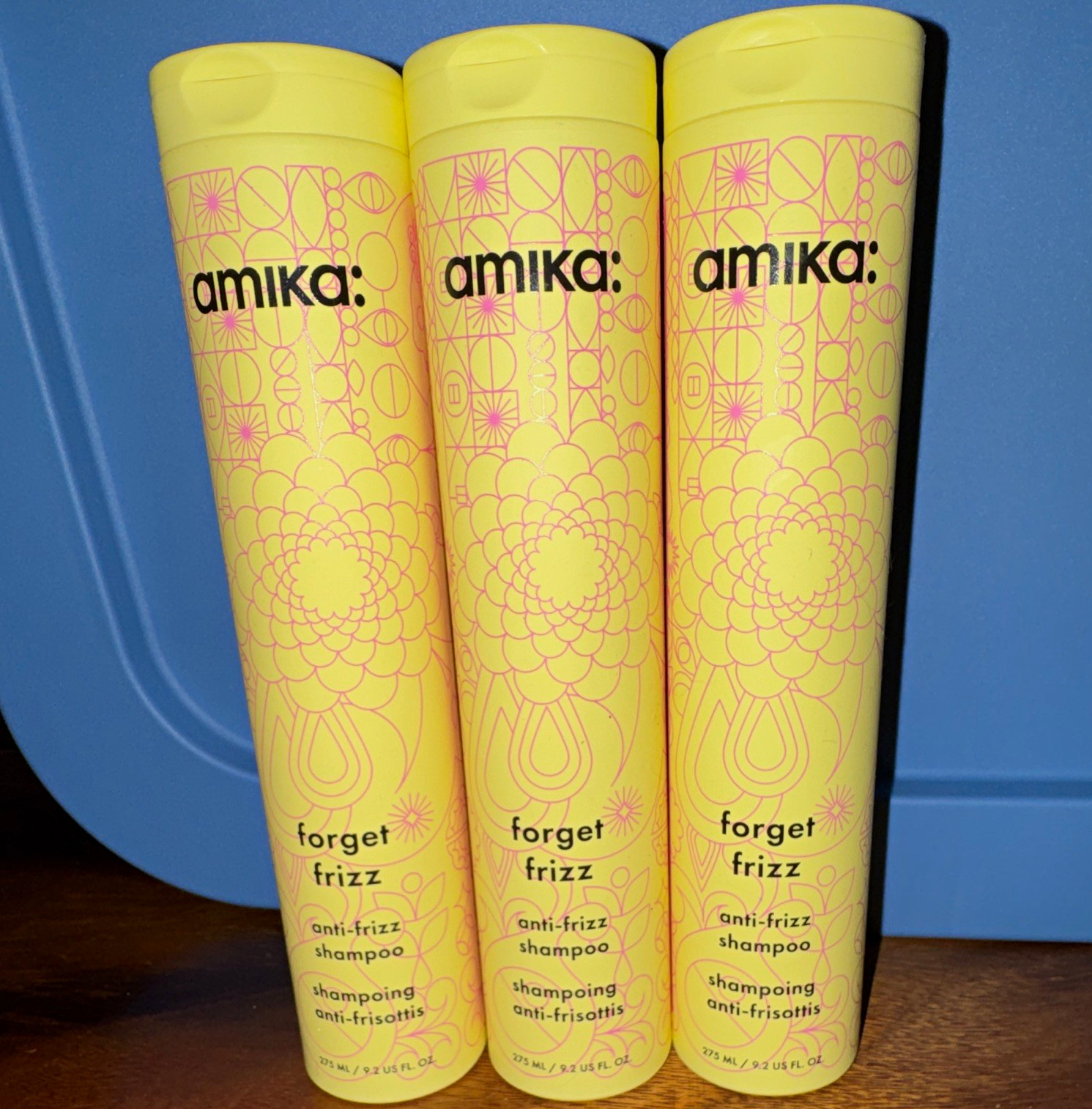 amika: Forget Frizz Anti-Frizz Shampoo Liquid 9.2 fl oz Lot of 3