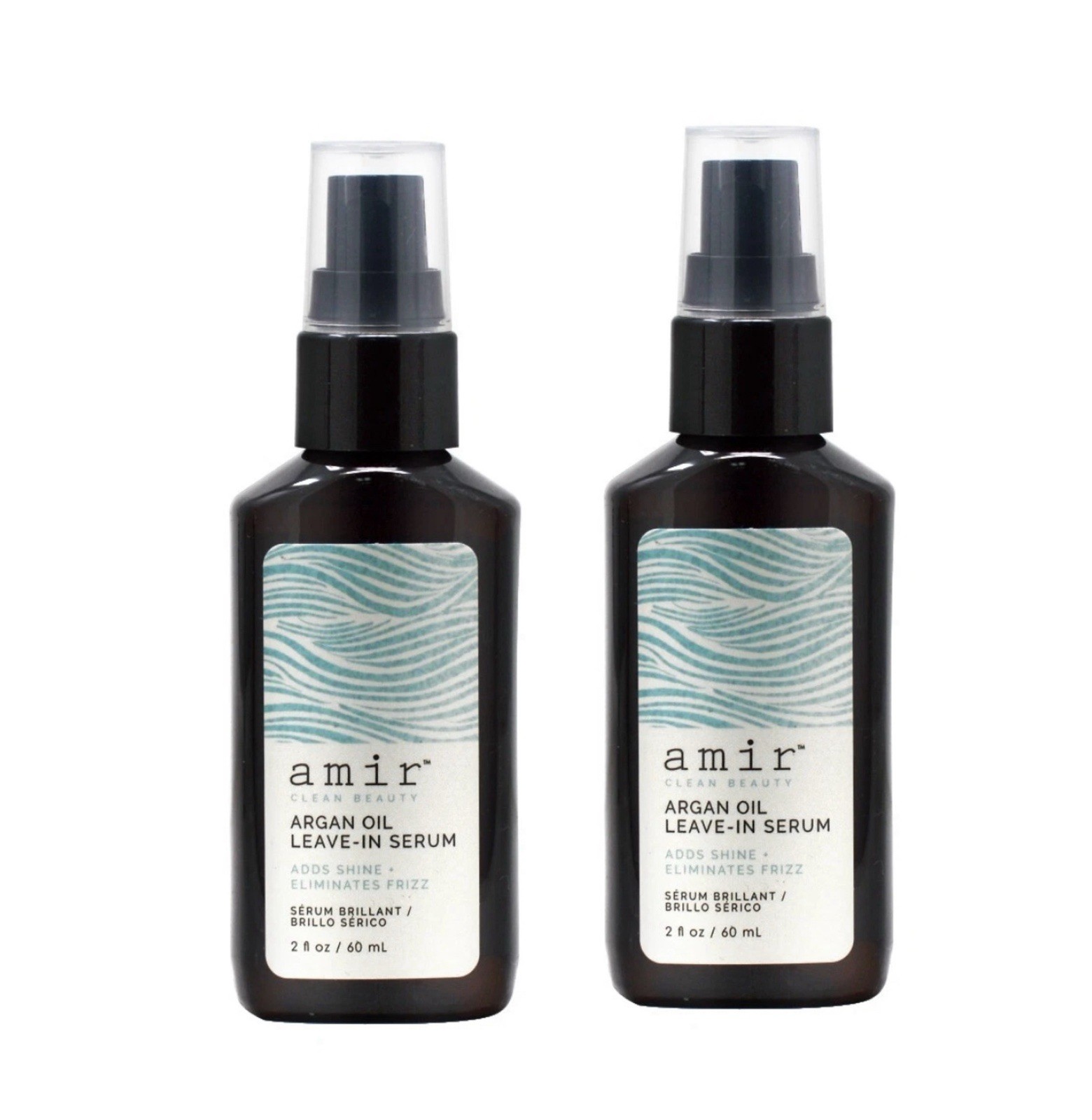 Amir Clean Beauty Argan Oil Leave-in Serum 2 fl oz (Pack of 2)