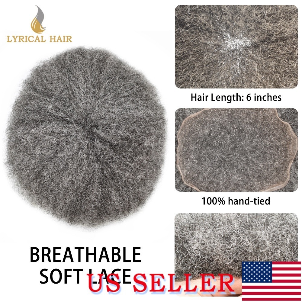 Lyrical Hair Unit For Black Men Full Lace Afro Toupee For Men Human Hair Piece
