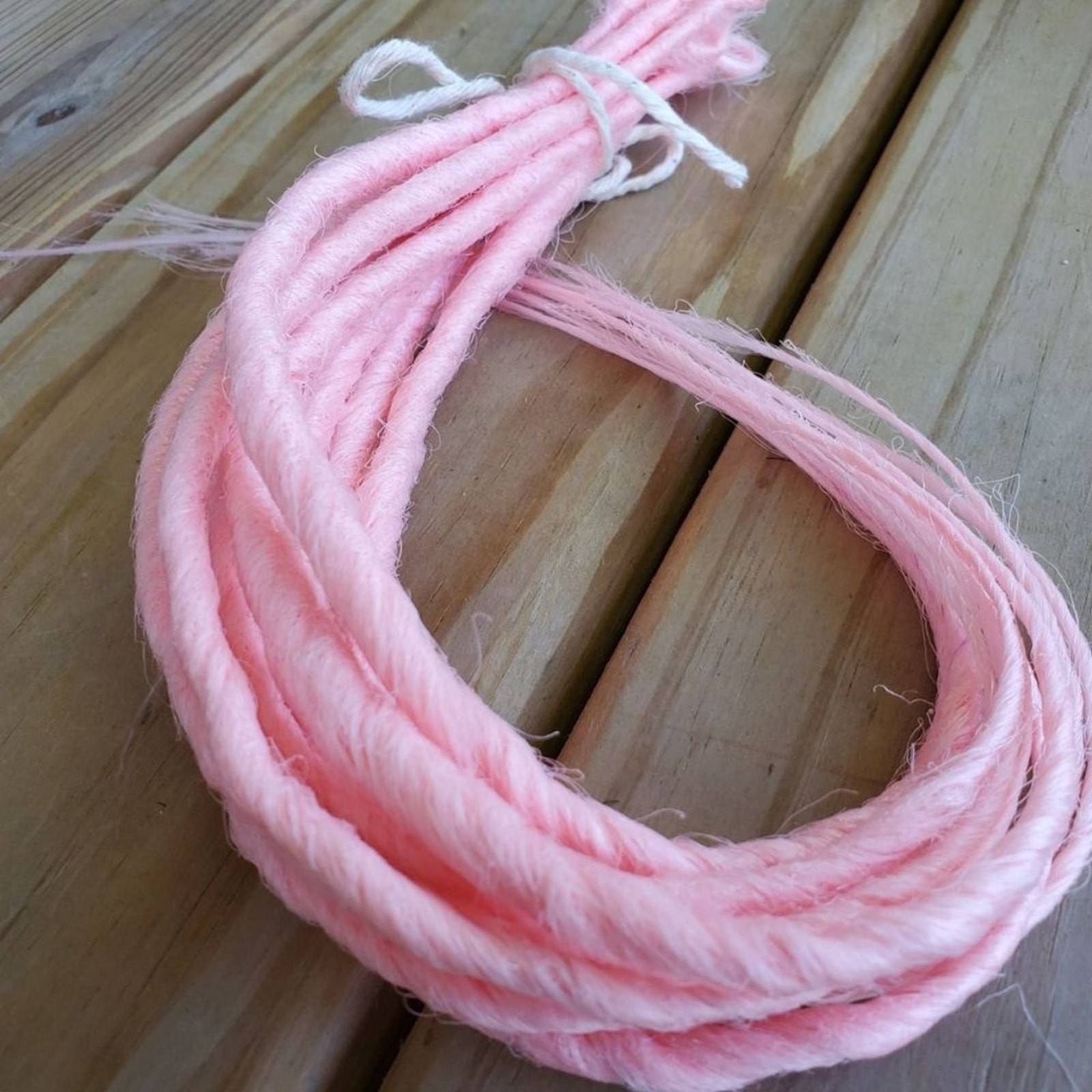 10 SE Single Ended Light Pink Dreads Dreadlock Hair Extensions NEW