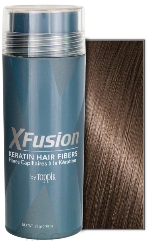 XFusion LIGHT BROWN 28g Hair Fibers – Natural Keratin – Free Ship & Money Back!