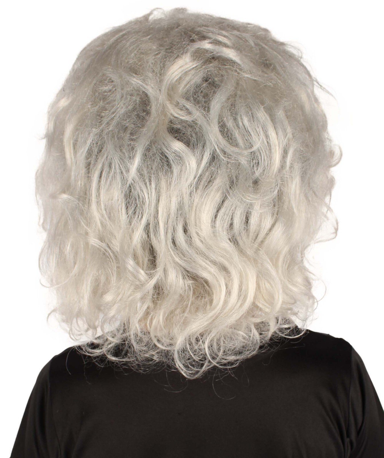 Adult Unisex Drag Queen Grey-black Beehive Wig, Non-flammable Synthetic HW-7046