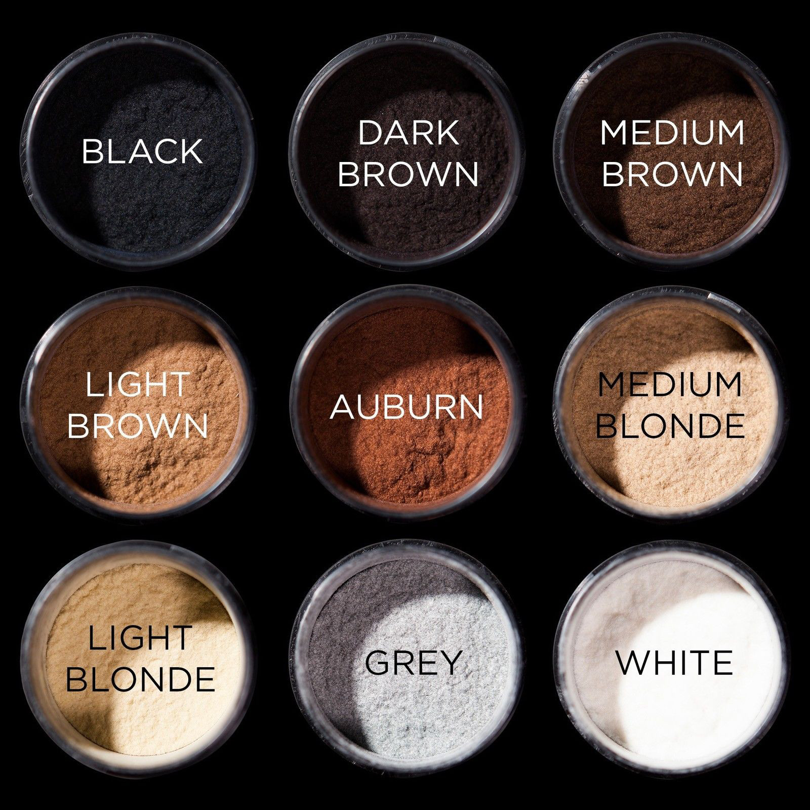 BOLD Dark Brown Black Medium Brown Gray 27.5g Hair Building Thickening Fibers US
