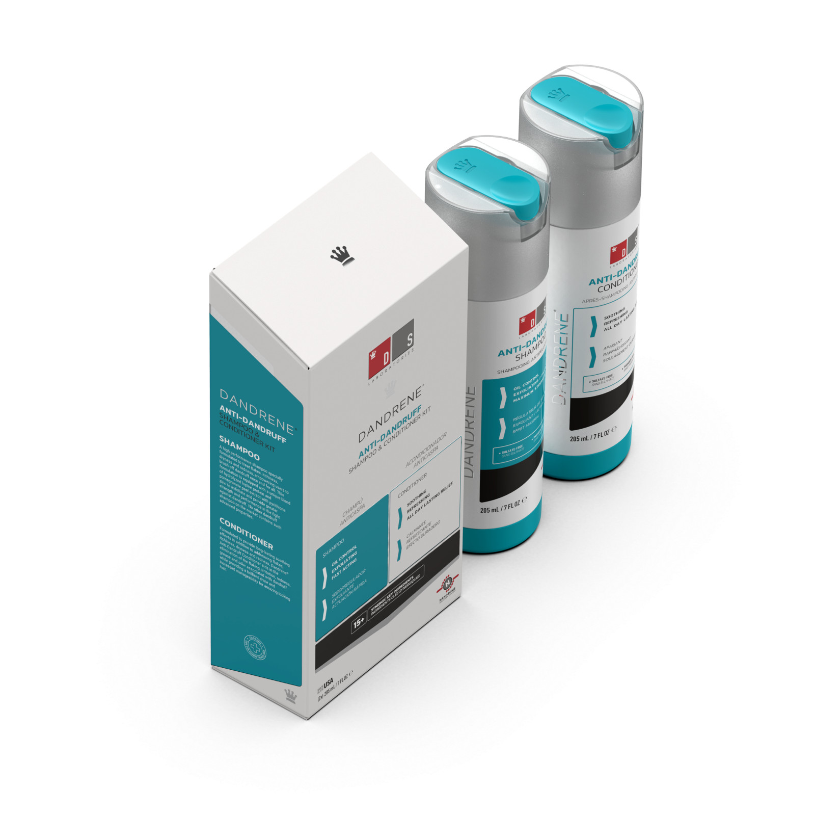 Dandrene Anti-Dandruff Shampoo & Conditioner Bundle 205ml by DS Laboratories