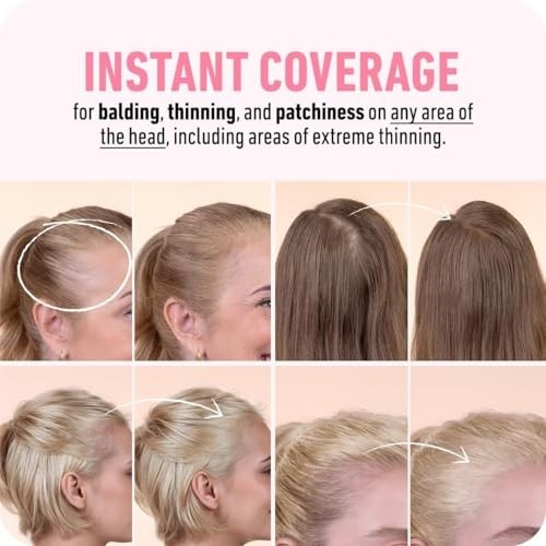 Hair Root Touch Up Powder Light Blonde Compact Thinning Hairline Coverage Gray