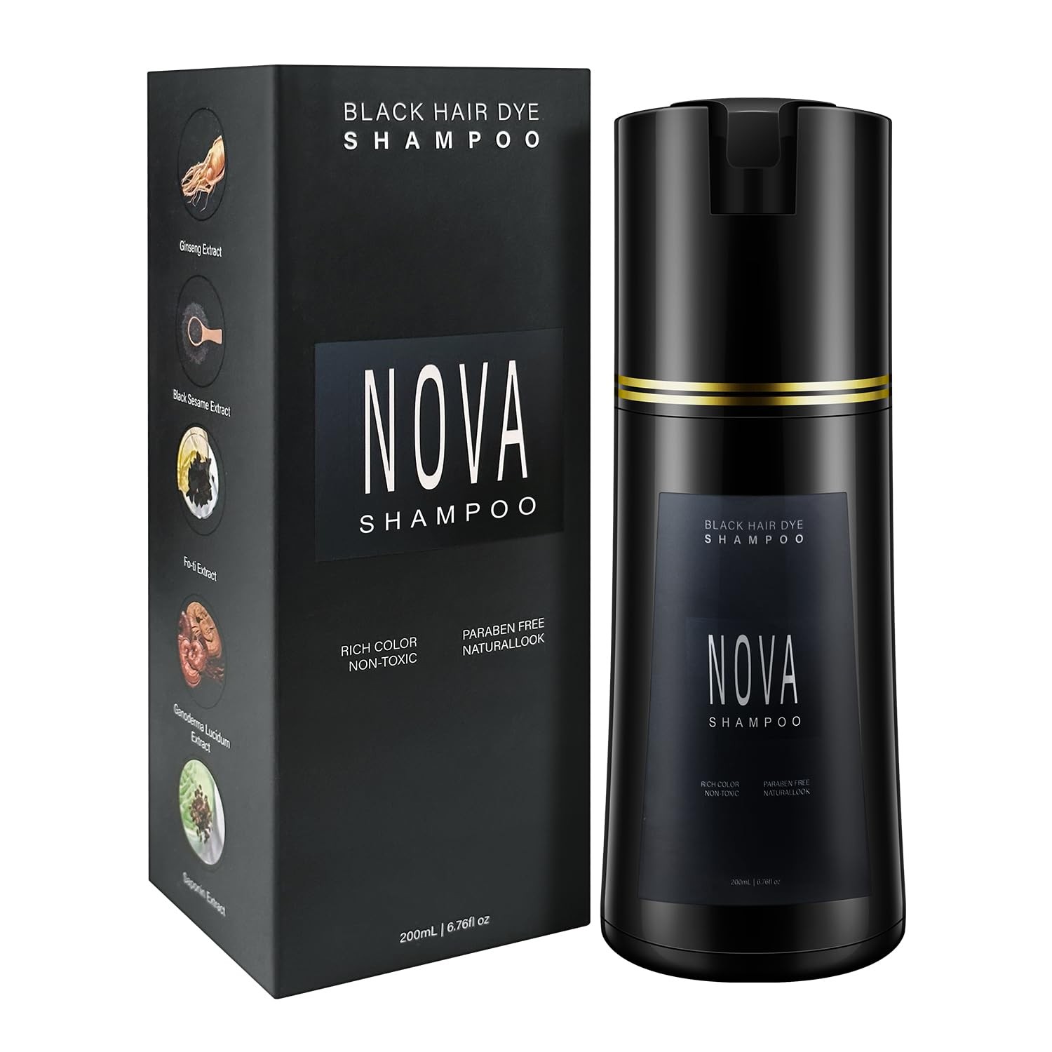 Hair Dye Shampoo Nova Hair Instant Dye Shampoo Hair Color Shampoo for Men Women