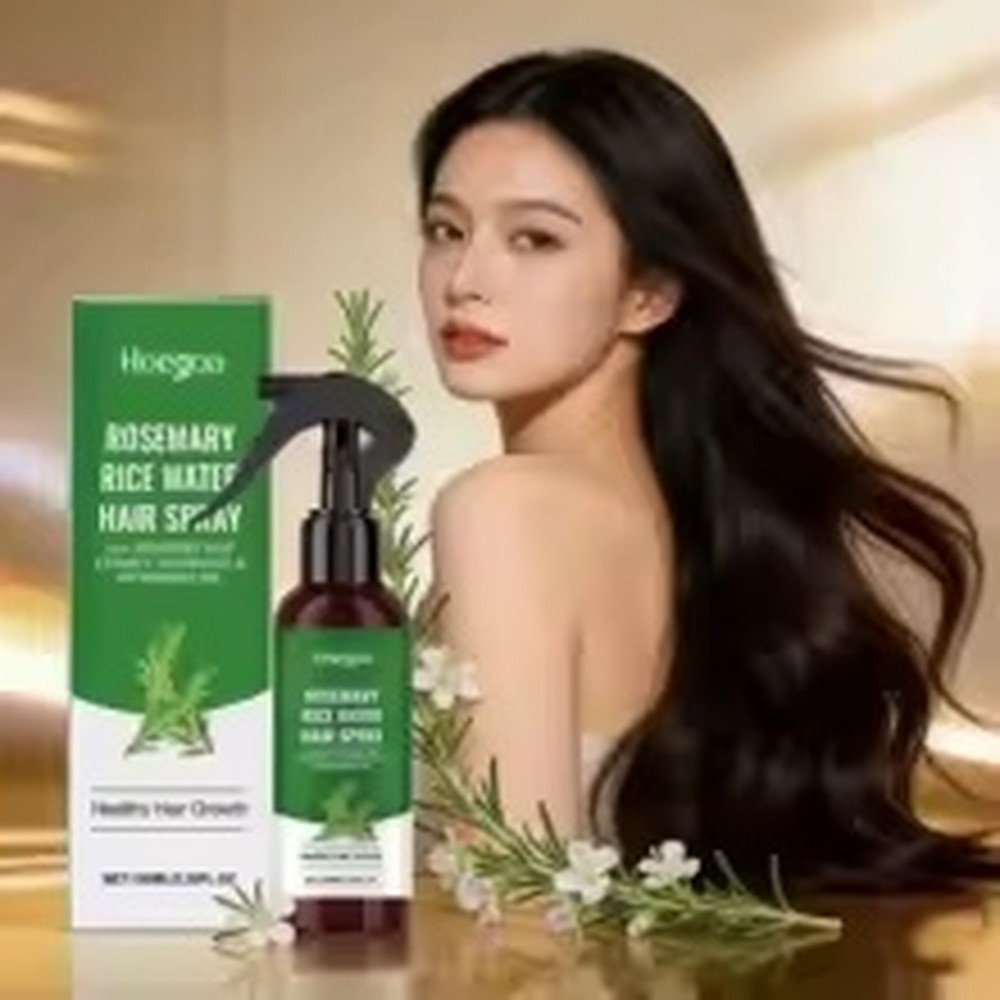 Rosemary Rice Water Hair Growth Spray Scalp Hydrating Thickening Anti-Dandruff