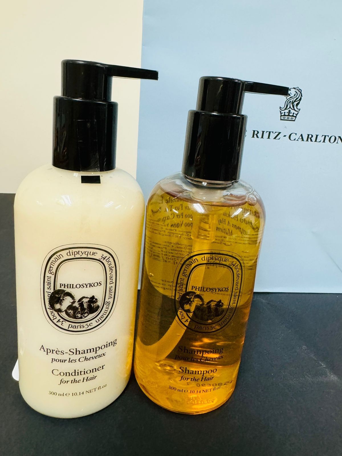 Diptyque Philosykos Shampoo and Conditioner Set Ritz Carlton 300ml New 2024 Ital