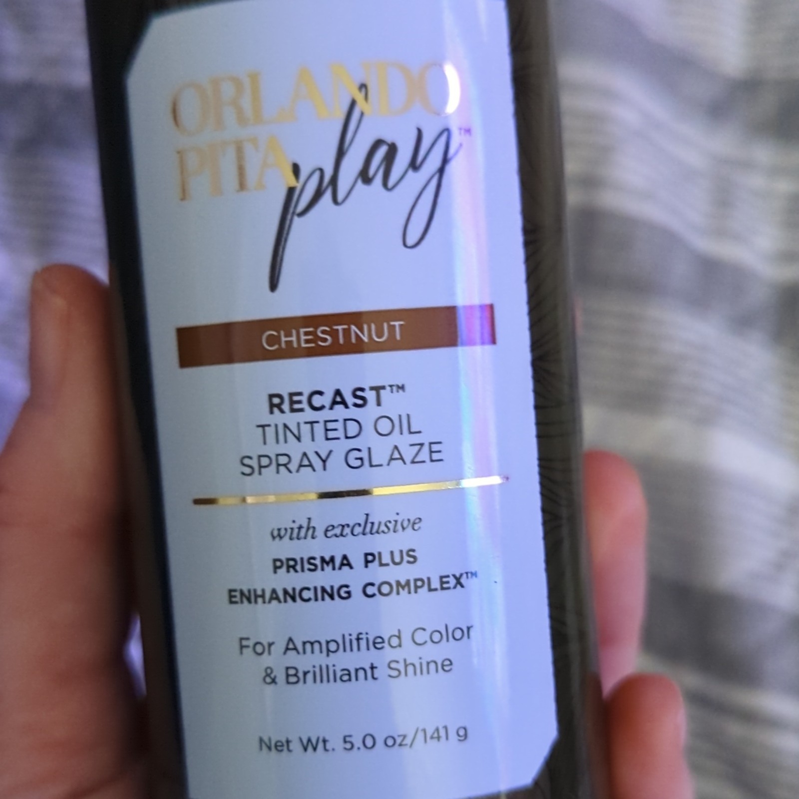 Orlando Pita Play Recast Tinted Oil Spray Glaze, Chestnut, 5.0 oz
