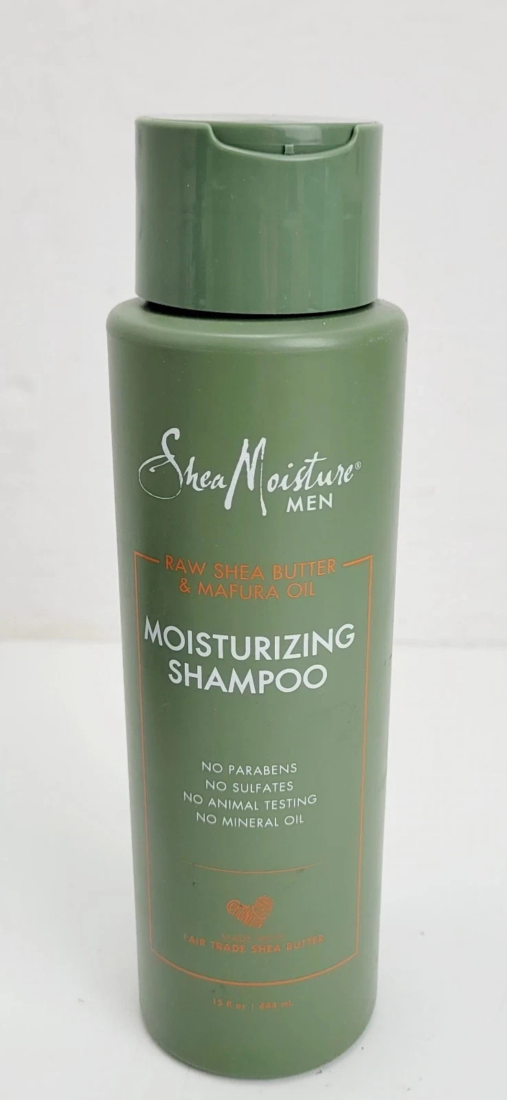 New! SHEA MOISTURE Men’s Shea Butter And Mafura Oil Moisturizing Shampoo, 15 OZ