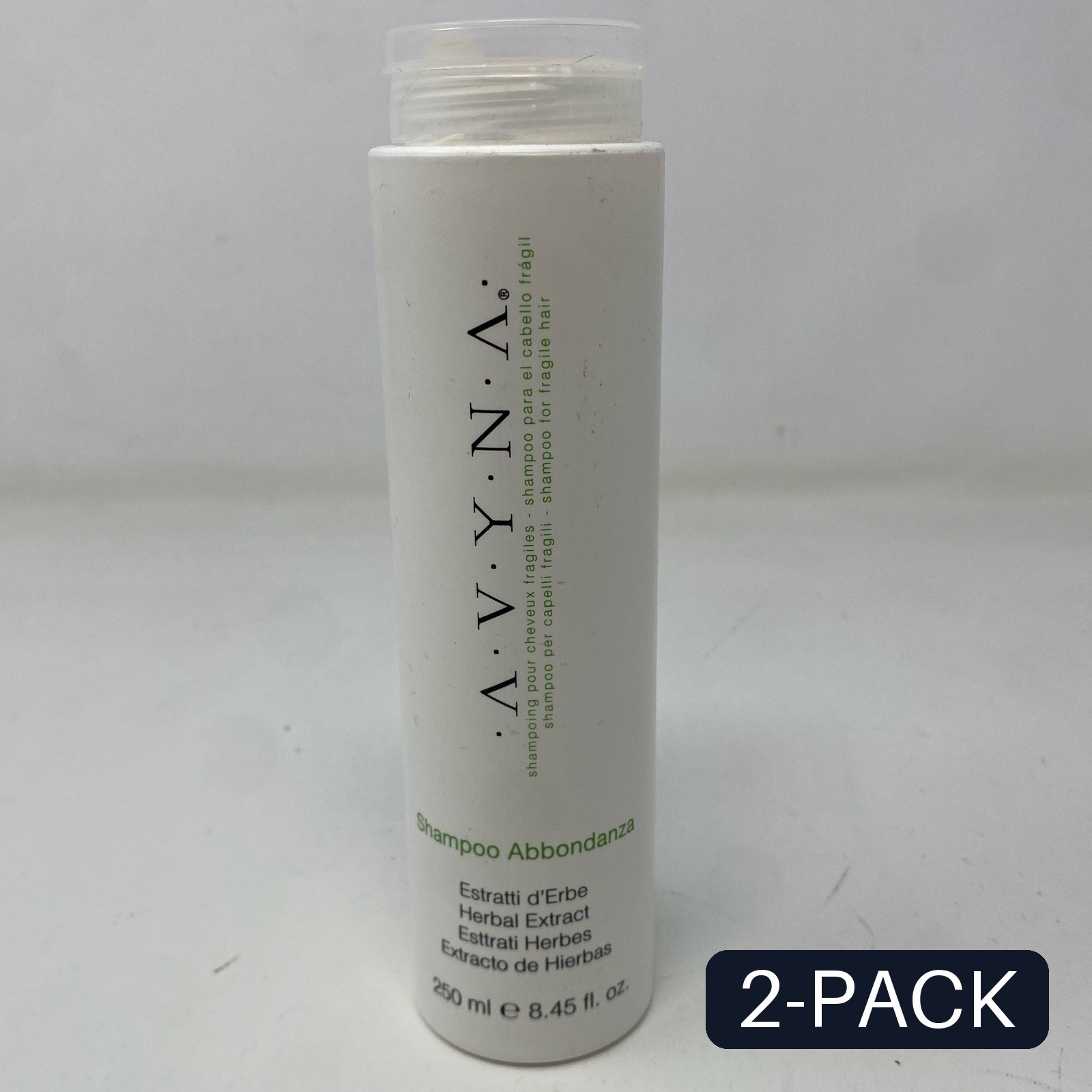 Avyna Shampoo Abbondanza 250ml White Herbal Extract Thin Hair – 2 PACK