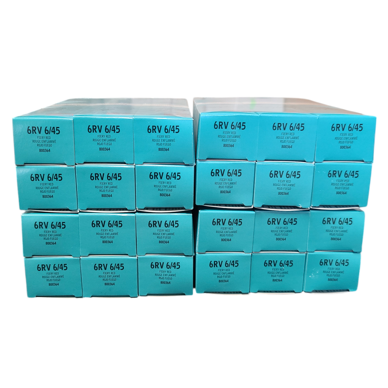 24 Pack Wella Color Charm Permanent Gel Hair Color 6RV 6/45 Fiery Red – 2 oz