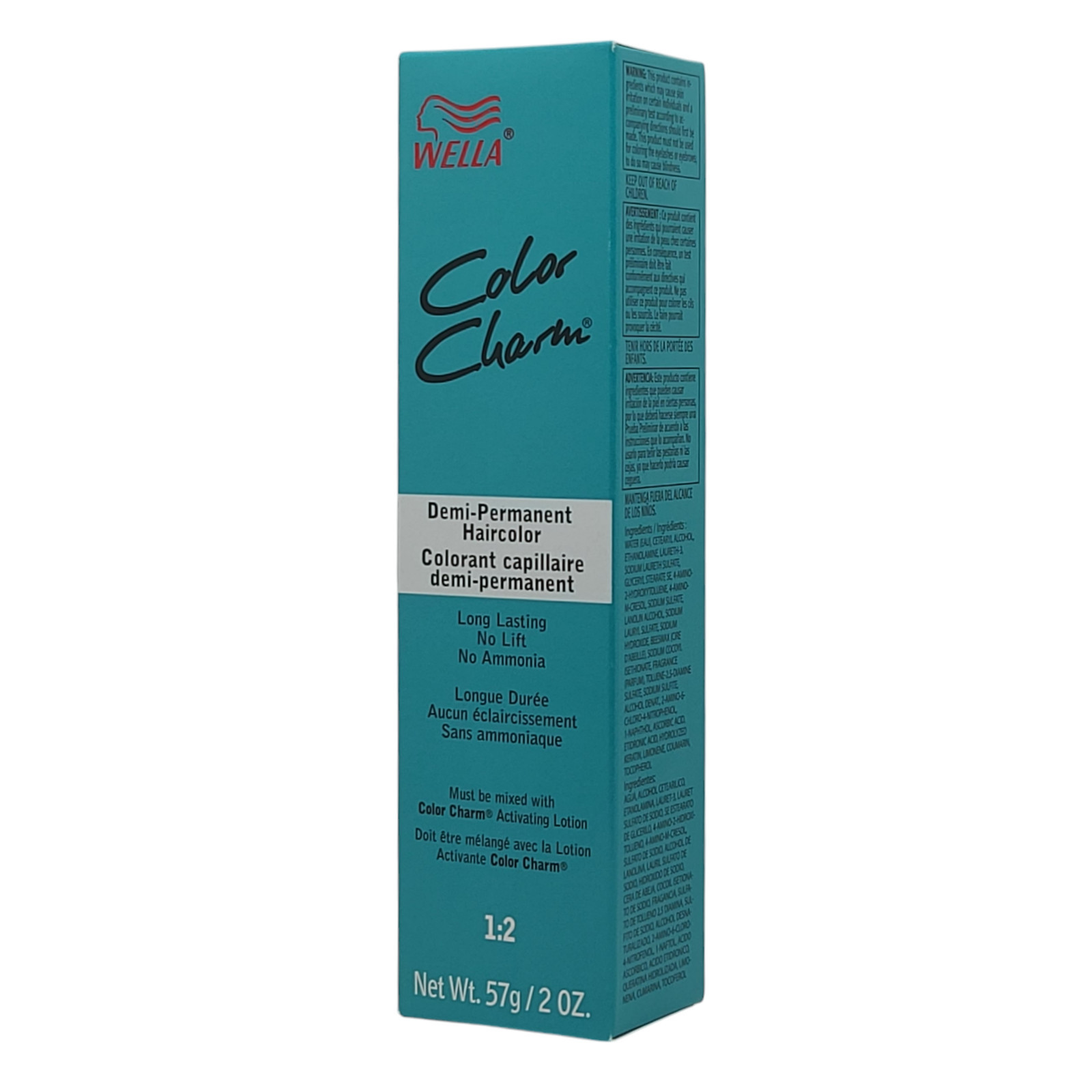 24 Pack Wella Color Charm Permanent Gel Hair Color 6RV 6/45 Fiery Red – 2 oz