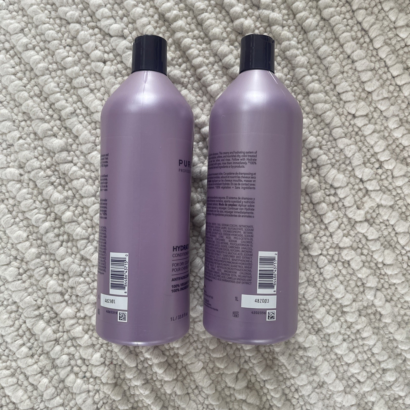 PUREOLOGY Hydrate Shampoo and Conditioner Liter Duo SET- BRAND NEW FREE SHIPPING