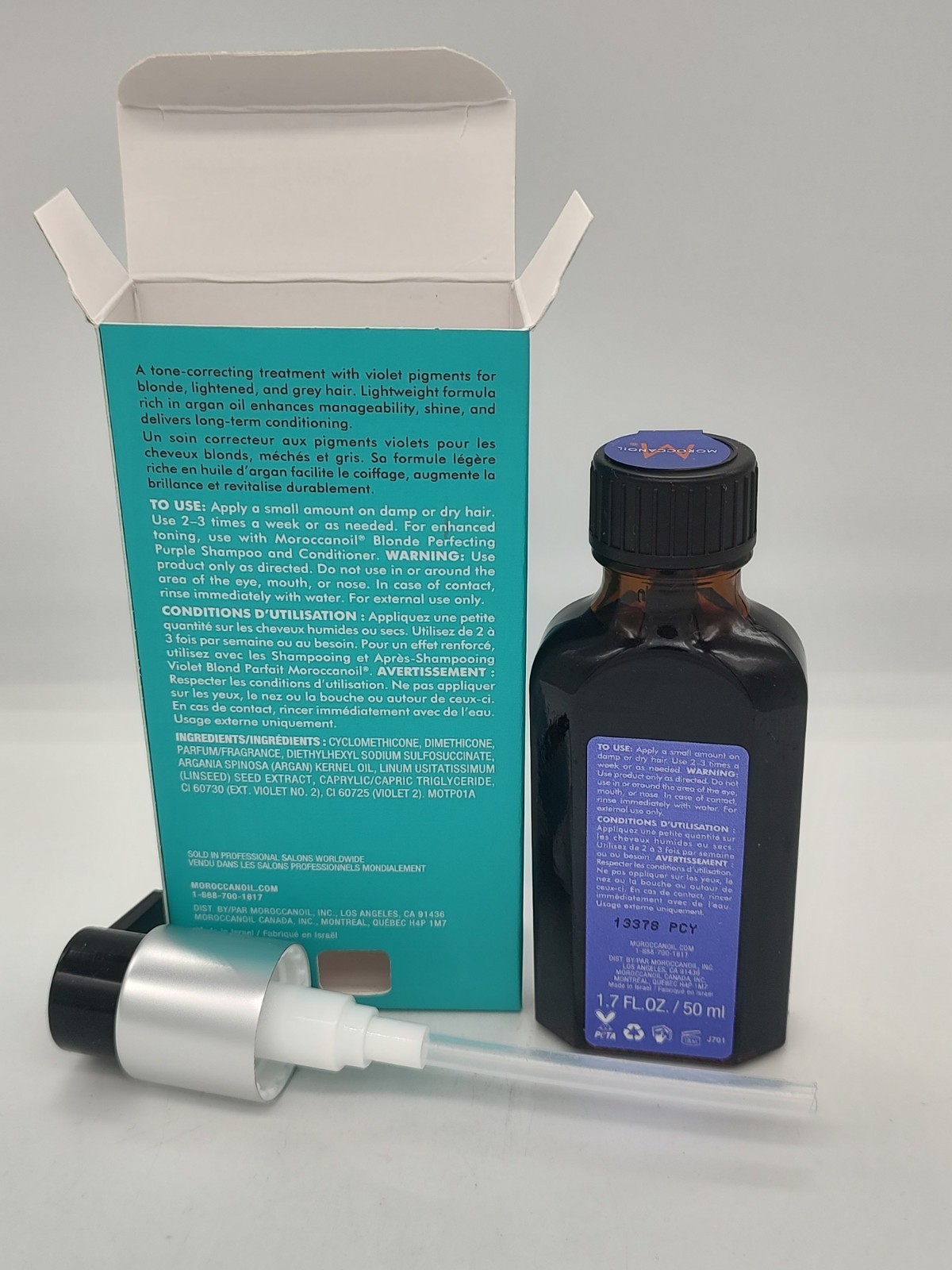 SAME DAY SHIP! NEW Moroccanoil treatment Purple 1.7 OZ