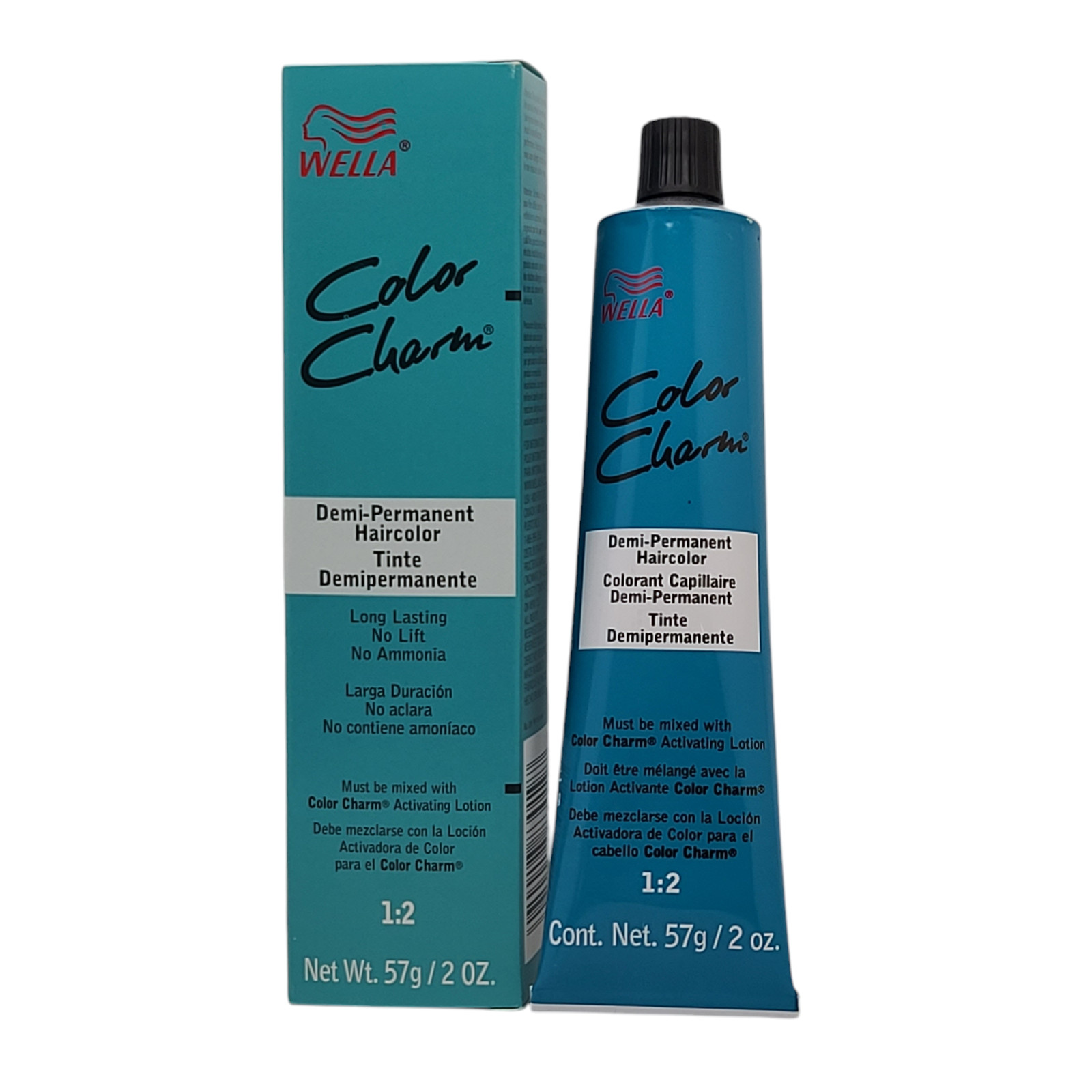 24 Pack Wella Color Charm Permanent Gel Hair Color 6RV 6/45 Fiery Red – 2 oz