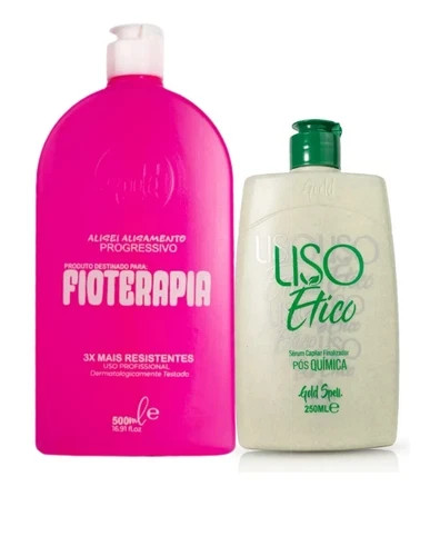 Kit Gold Spell Progressive Fioterapia 500ml + Ethical Smooth Serum 250ml