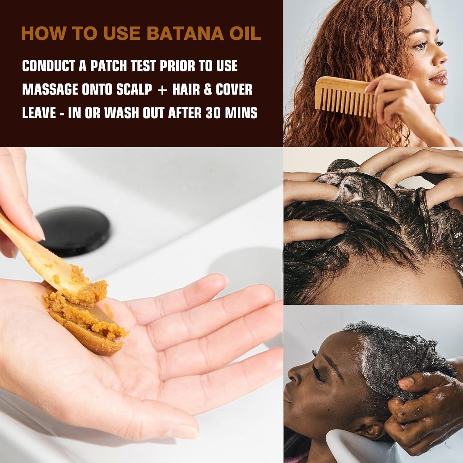 Batana Oil for Hair Growth Dr. Sebi 100% Natural, Unrefined and Organic Batana