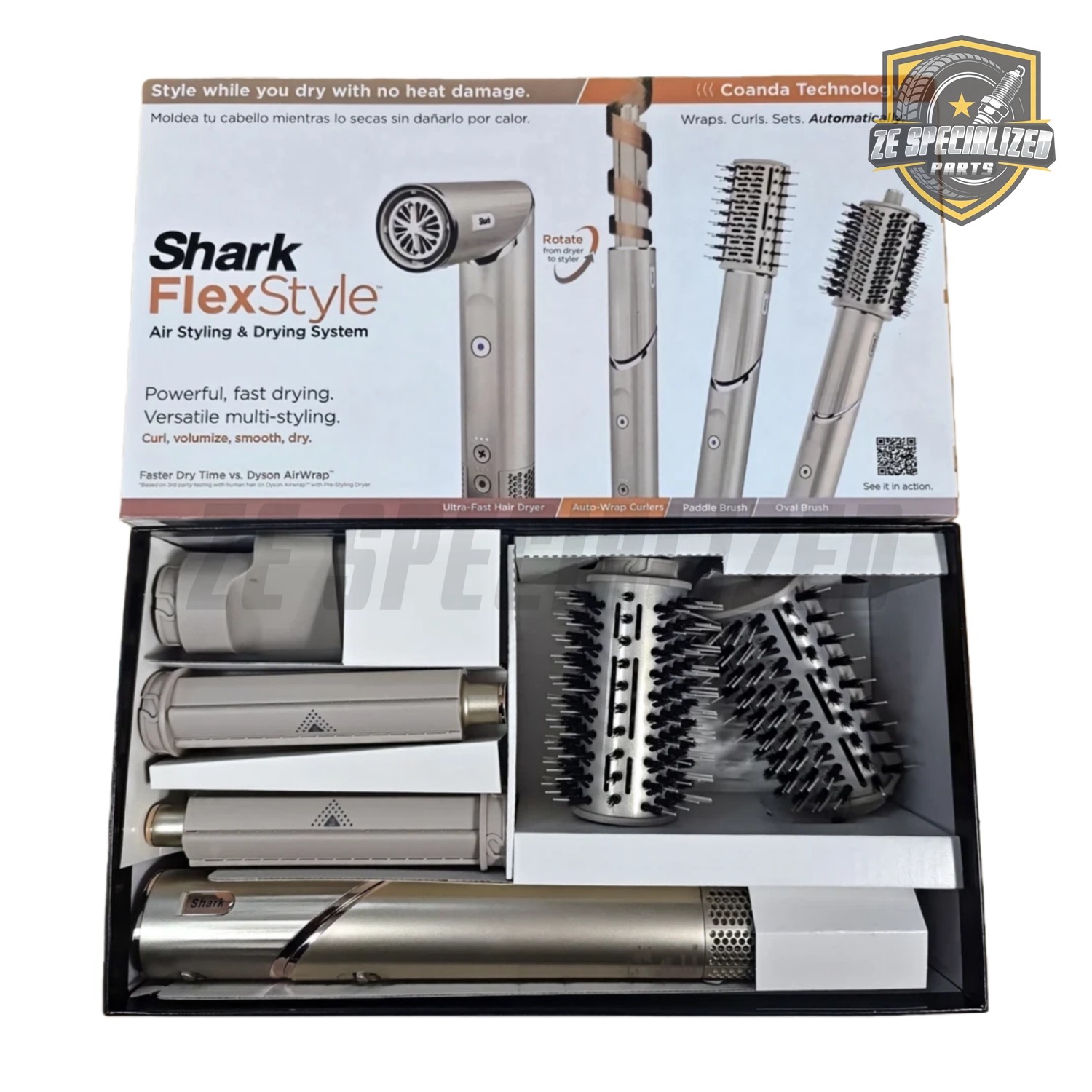 1300W Shark Flex Style Air Styling & Drying System – Stone (HD430) 120V,60HZ US