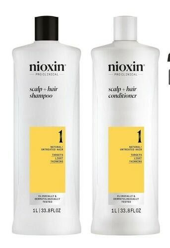 Nioxin Shampoo and Conditioner 33.8 oz Liter Choose your System 1, 2, 3, 4