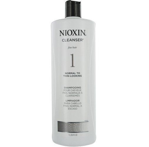 Nioxin System 1 Cleanser Shampoo, Fine Hair 33.8 Oz/1 Liter