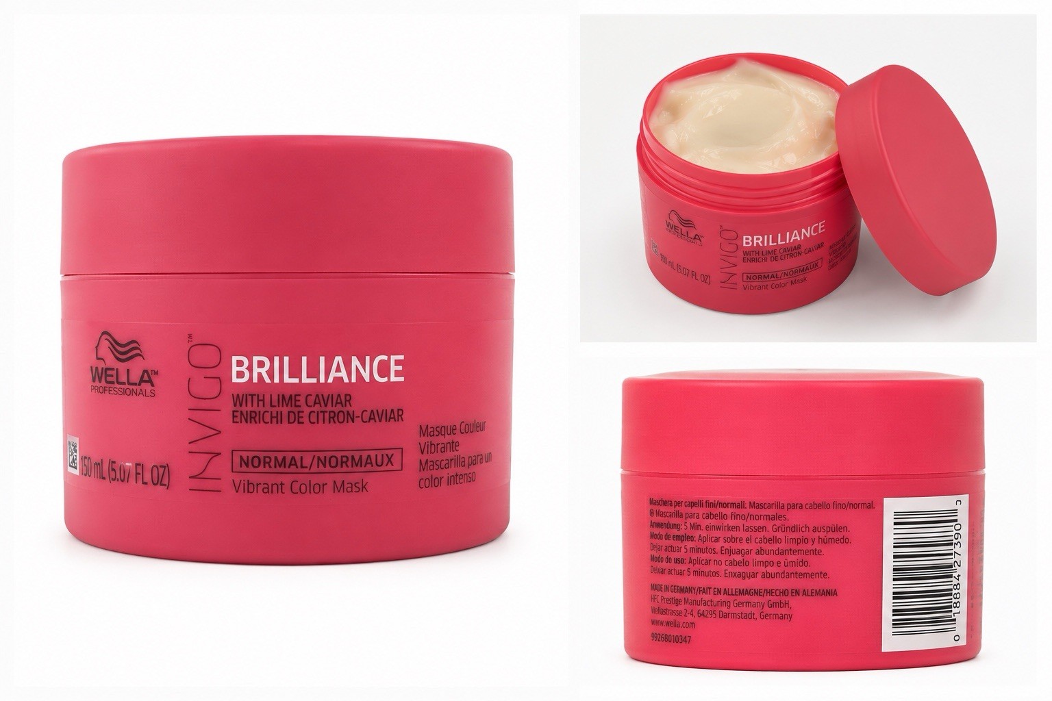 Wella Invigo Brilliance Vibrant Color Mask for Coarse Hair 5.07 oz
