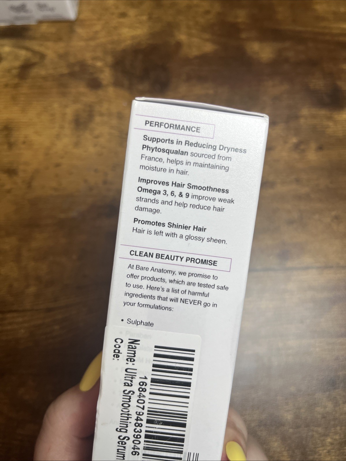 Bare Anatomy Expert Ultra Smoothing Hair Serum New In Box 3.38 Oz Exp 1/2029