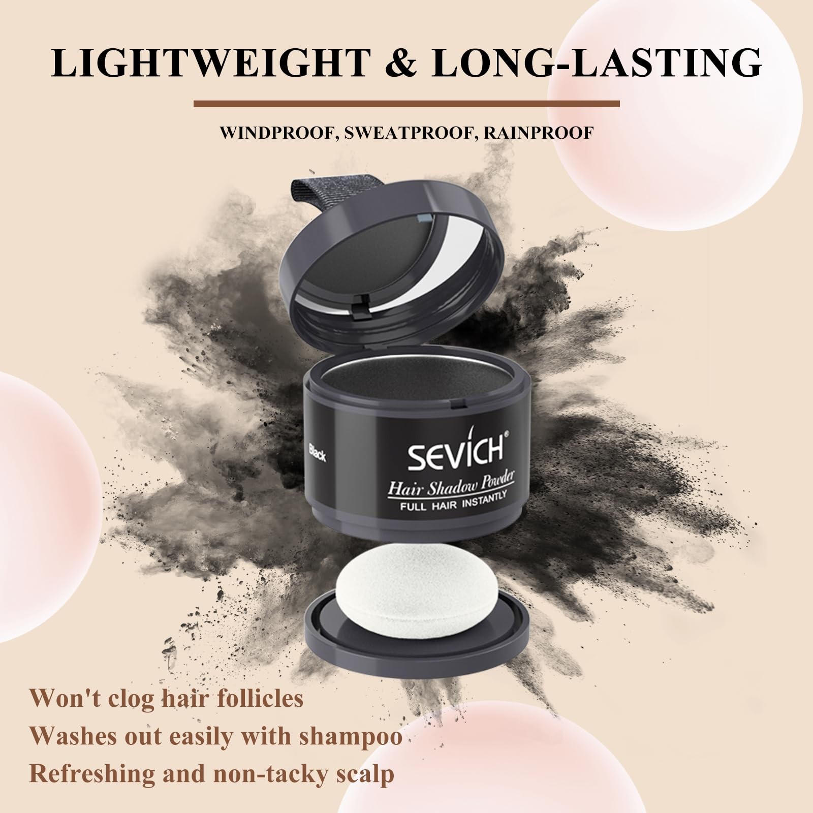 Sevich Hairline Powder,Instantly Conceals Hair Loss, Root Touch up Powder, Hair