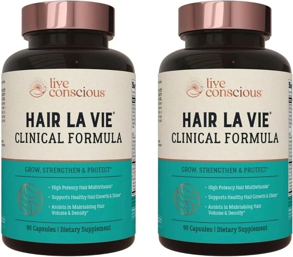 Pack of 2 Hair La Vie Clinical Formula Hair Growth Vitamins for Women & Men 2027