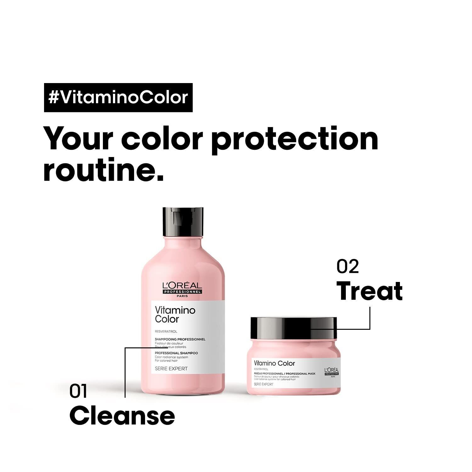 L’Oréal Professionnel Vitamino Color Shampoo 300ml & Hair Mask 250gm Combo Pack