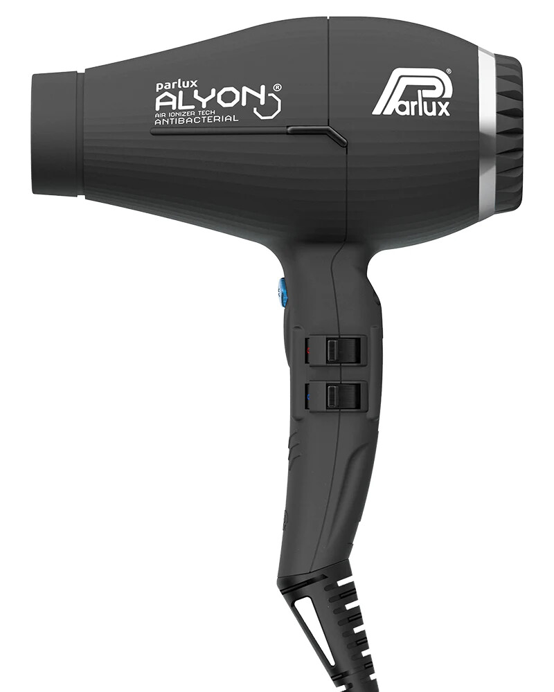 Parlux Alyon Air Ionizer Tech Professional Hair Dryer Made in Italy | Black