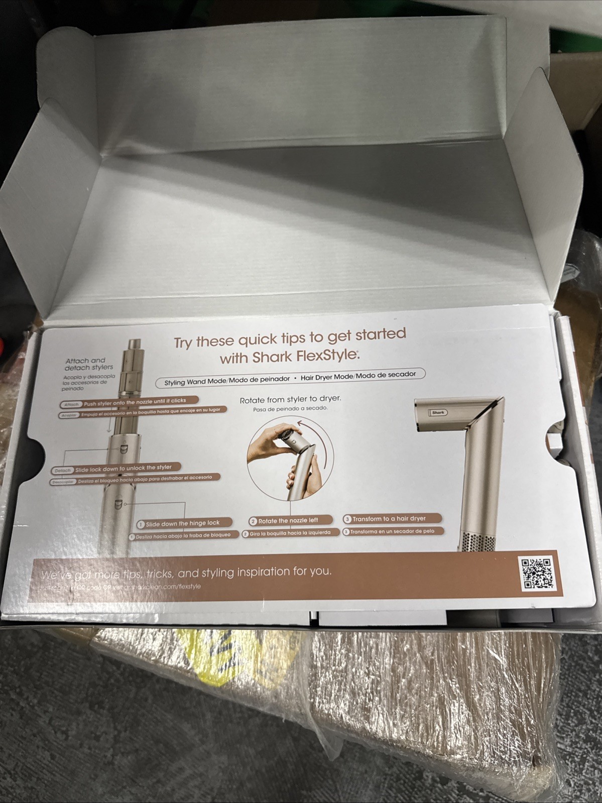 1300 W Shark HD430 FlexStyle Air Drying and Styling System US Stock. New