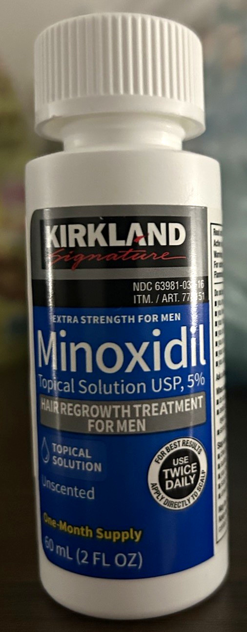 Kirkland Signature Minoxidil 5% Extra Strength Hair Regrowth for Men 2 fl oz