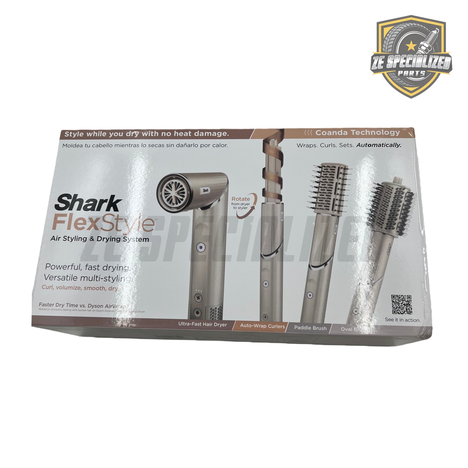 1300W Shark Flex Style Air Styling & Drying System – Stone (HD430) 120V,60HZ US
