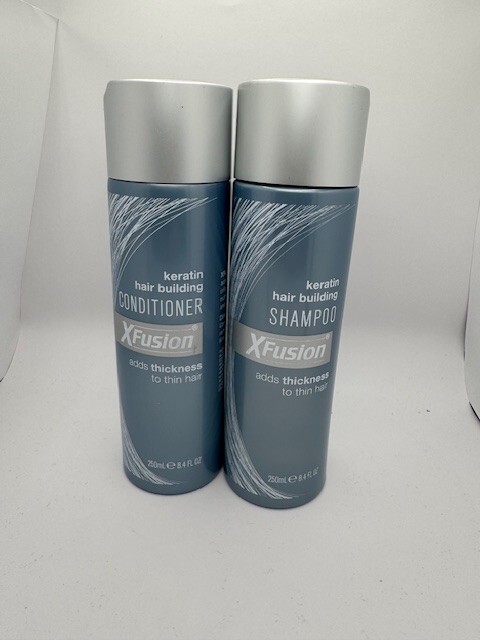 XFUSION Keratin Hair Building Shampoo & Conditioner 8.4oz Duo