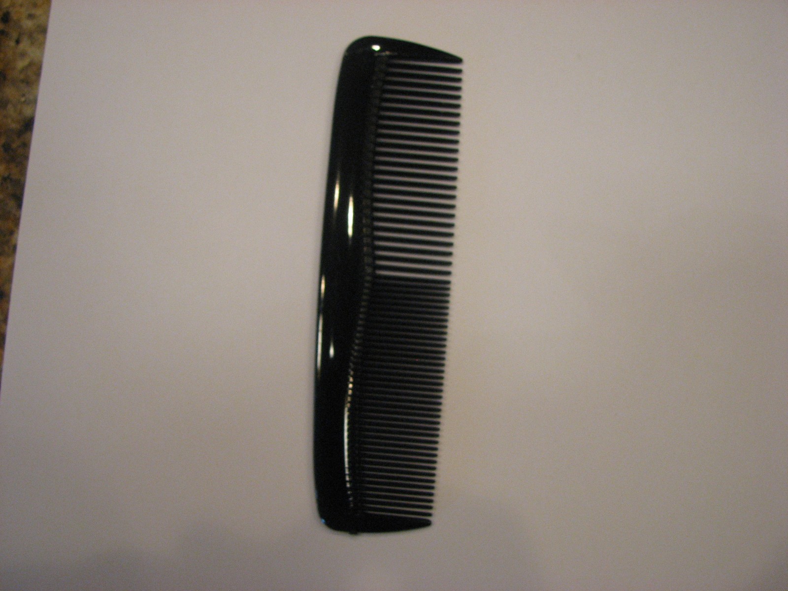 Pocket Hair Comb – 5″ Inch Black – Flex Rubber Unbreakable – USA Seller – New