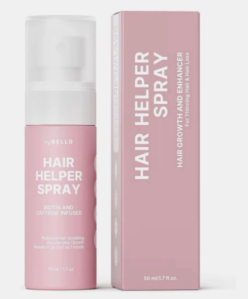 Try Bello Hair Helper Spray for Thinning Hair, Hair Helper Growth Spray 1.7oz