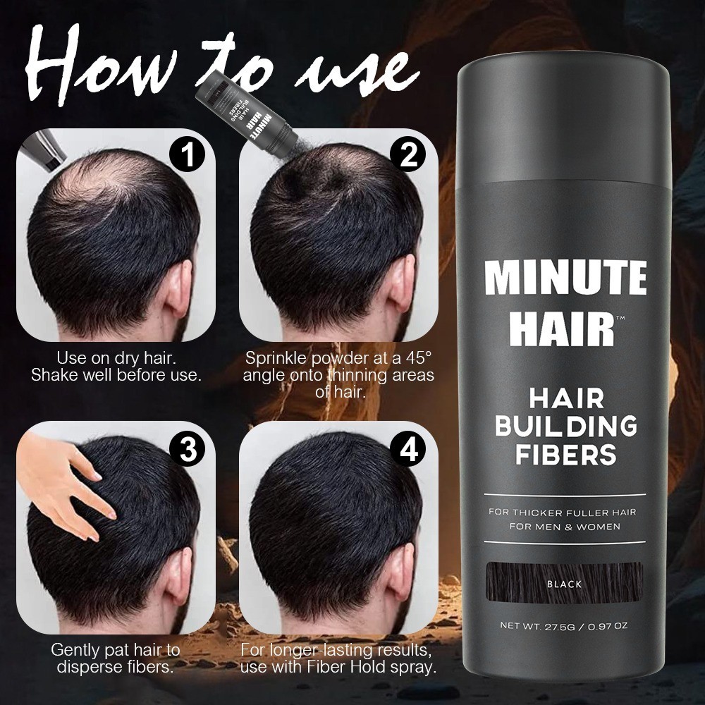 Minute Hair Fibers Shaker Bottle | Top Quality Hair Building Fibre | 27.5 Grams