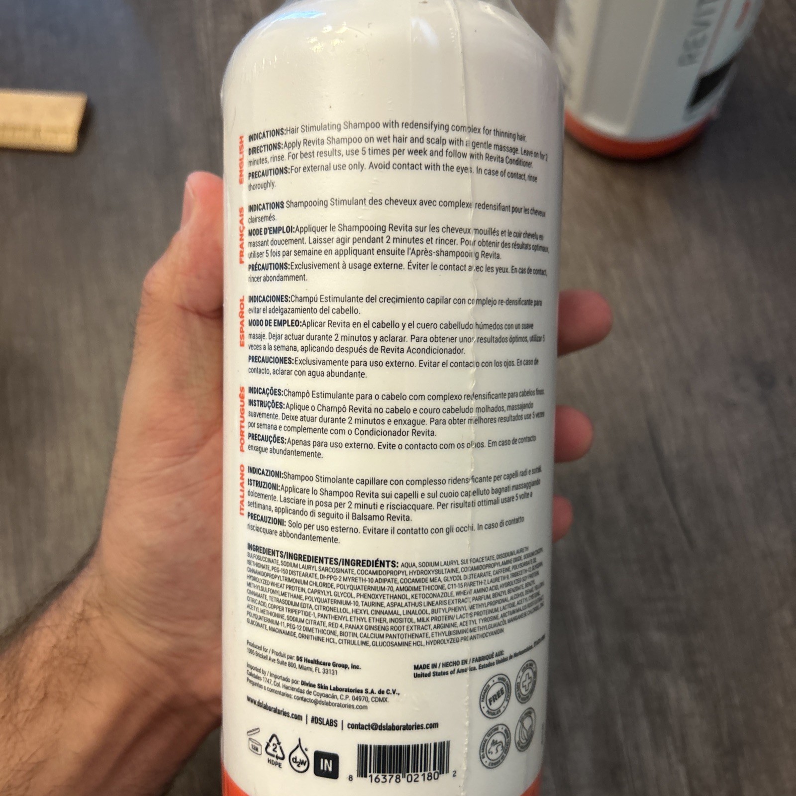 DS Laboratories Revita Stimulating Shampoo & Conditioner 31 Oz EXP. 2025 / 2026